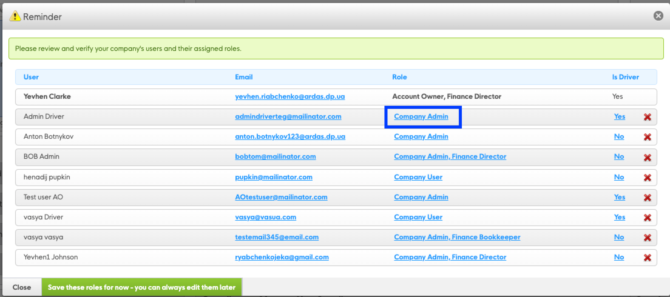legal Account Owner role Transport Exchange Group